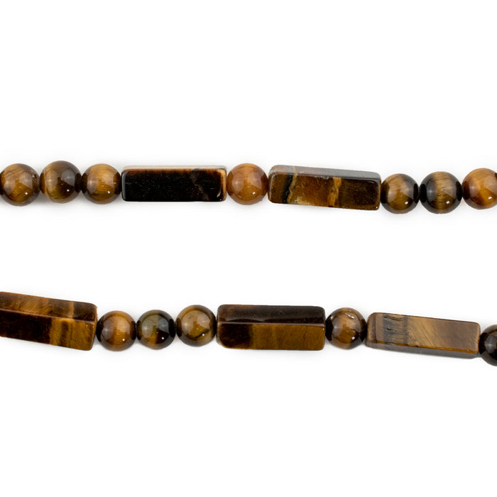 Mixed Shape Tiger Eye Beads - The Bead Chest