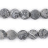 Matte Grey Picasso Jasper Beads (12mm)