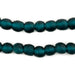 Alpine Teal Recycled Glass Beads (9mm) - The Bead Chest