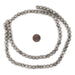 Antiqued Silver Electroplated Lava Beads (8mm) - The Bead Chest