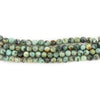 Faceted African Turquoise Beads (3mm)