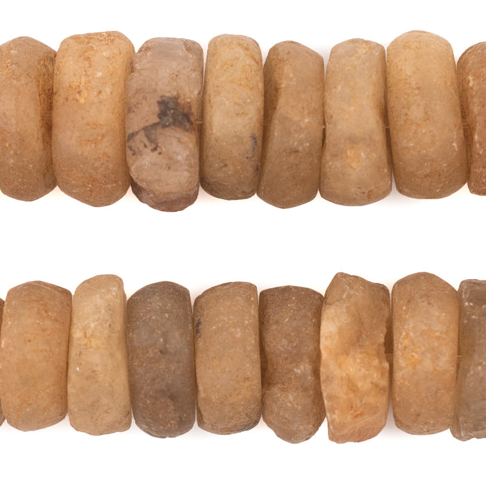 Ancient Mali Quartz Stone Disk Beads - The Bead Chest