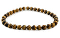 Carved Swirl Round Tiger Eye Beads (12mm) - The Bead Chest