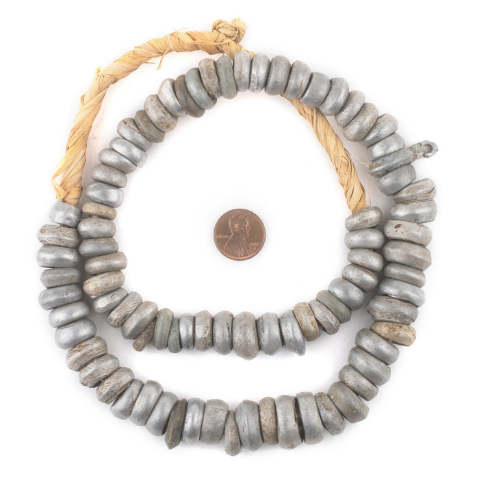 Old Recycled Aluminum Mursi Ring Beads - The Bead Chest