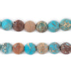 Matte Turquoise Sea Sediment Jasper Beads (10mm)