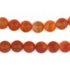 Matte Round Carnelian Beads (10mm)