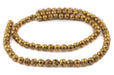 Antiqued Brass Electroplated Lava Beads (8mm) - The Bead Chest