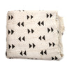 White Bogolan Mali Mud Cloth (Double Arrow Design)
