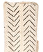 White Bogolan Mali Mud Cloth (Jumbo Arrow Design) - The Bead Chest