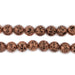Antiqued Copper Electroplated Lava Beads (8mm) - The Bead Chest
