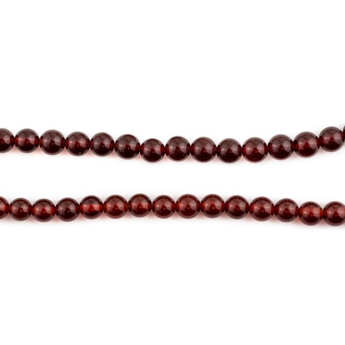 Caramel Round Carnelian Beads (4mm) - The Bead Chest