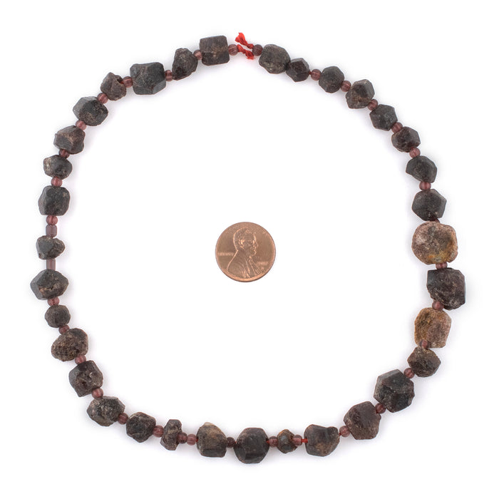 Garnet Stone Chunk Beads - The Bead Chest