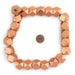 Copper Diamond Cut Natural Wood Beads (17mm) - The Bead Chest