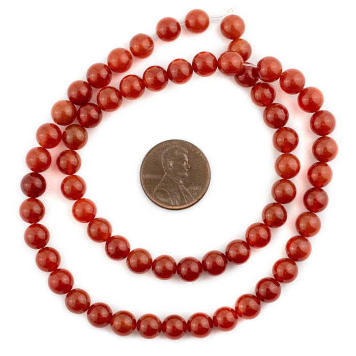 Caramel Round Carnelian Beads (6mm) - The Bead Chest