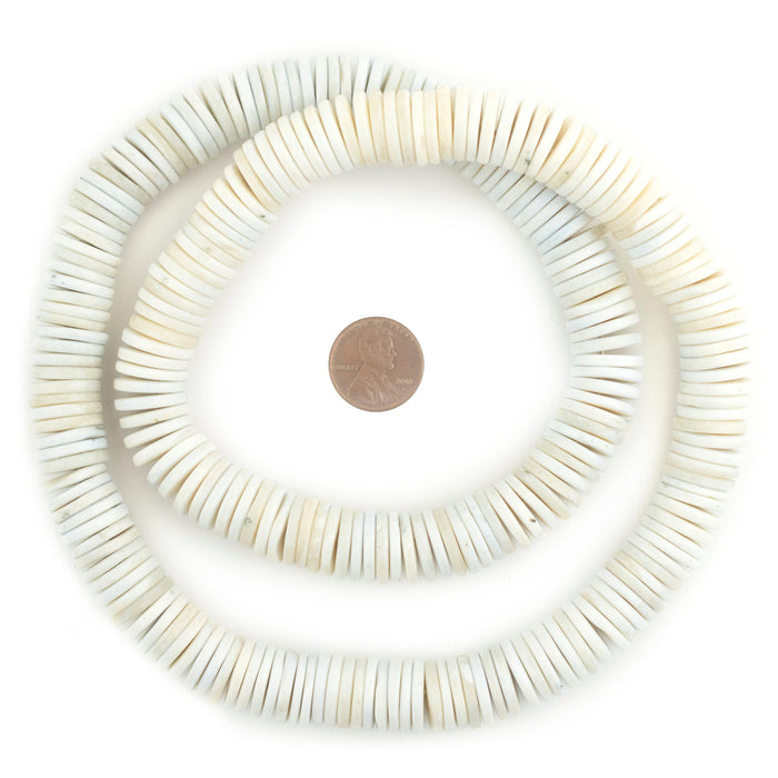Pastel Blue Bone Button Beads (14mm) - The Bead Chest