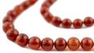 Caramel Round Carnelian Beads (6mm) - The Bead Chest