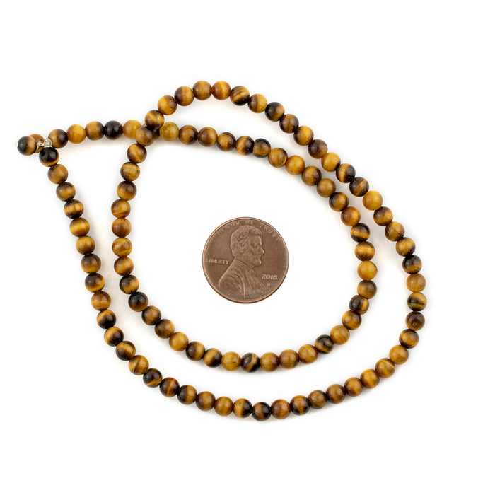 Round Tiger Eye Beads (4mm) - The Bead Chest