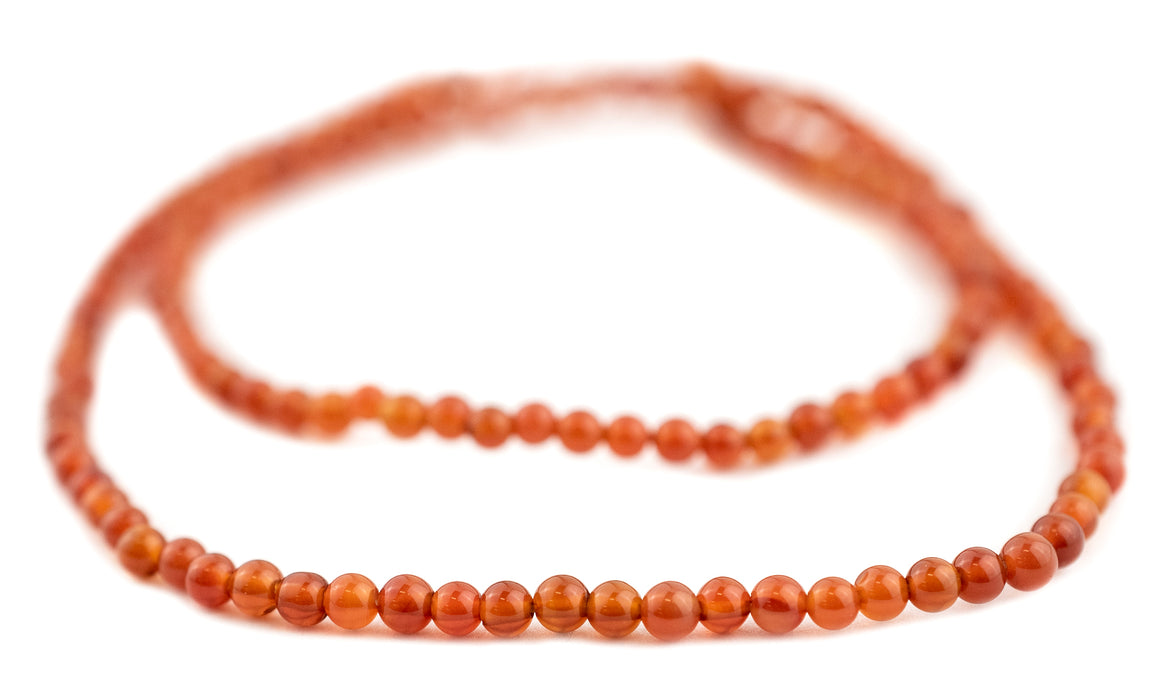 Round Carnelian Beads (2-3mm) - The Bead Chest