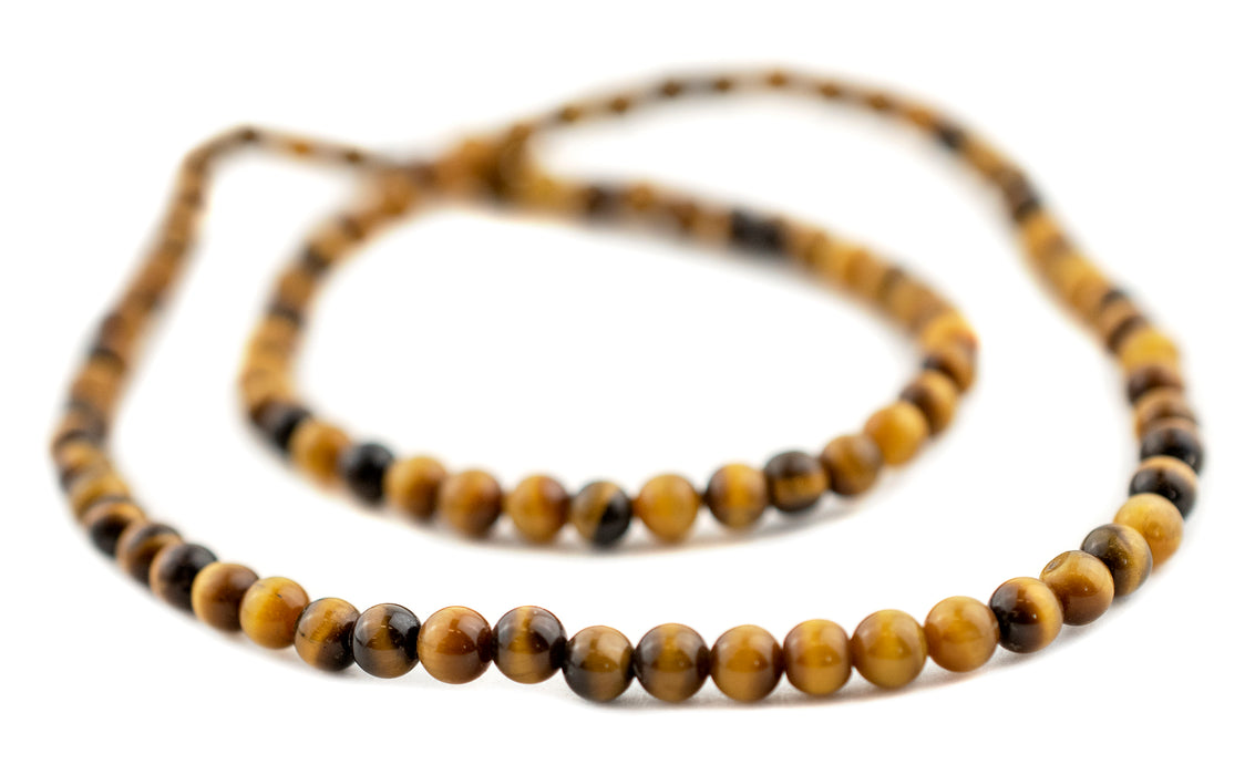 Round Tiger Eye Beads (4mm) - The Bead Chest
