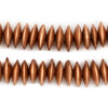 Copper Saucer Natural Wood Beads (15mm)