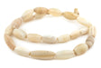 Old Nigerian White Agate Beads (11-15mm) - The Bead Chest
