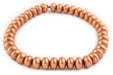 Copper Abacus Natural Wood Beads (10x15mm) - The Bead Chest