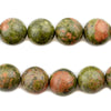 Round Unakite Beads (15mm)