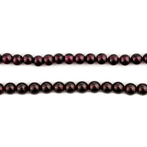 Round Garnet Beads (4-5mm) - The Bead Chest