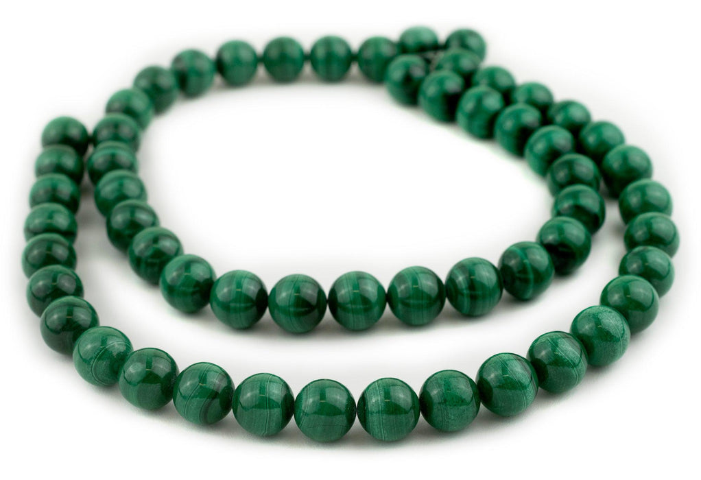 Round Malachite Beads (14mm) - The Bead Chest