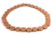 Copper Circular Natural Wood Beads (15x15mm) - The Bead Chest