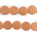 Copper Circular Natural Wood Beads (15x15mm) - The Bead Chest