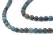 Round Blue Apatite Beads (3-4mm) - The Bead Chest
