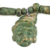 Fancy Mayan Jade Beads with Pendant