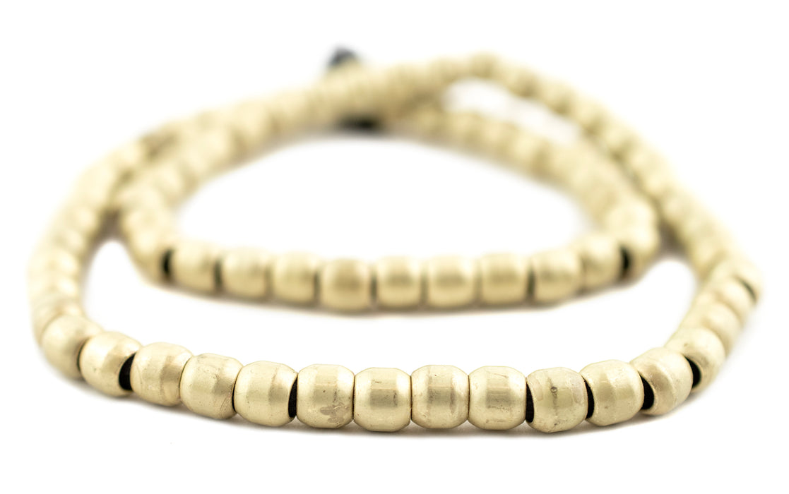 Brushed Brass Miniature Padre Beads (6mm) - The Bead Chest