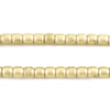 Brushed Brass Miniature Padre Beads (6mm)