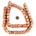Copper Diamond Cut Natural Wood Beads (15mm) - The Bead Chest