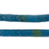 Turquoise Vintage Czech Interlocking Snake Beads (9mm, Long Strand)