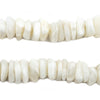 White Banded Agate Disk Beads (10-16mm)