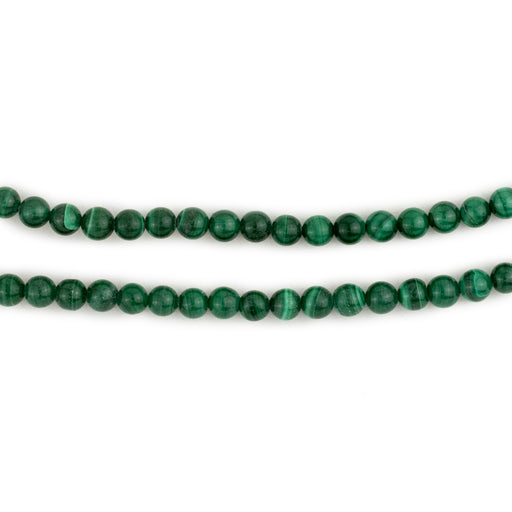 Round Malachite Beads (4mm) - The Bead Chest