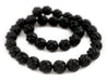 Carved Swirl Round Onyx Beads (12mm) - The Bead Chest