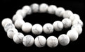 Round Howlite Beads (16mm) - The Bead Chest