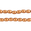 Copper Oval Natural Wood Beads (9x6mm)