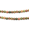 Round Unakite Beads (4mm)