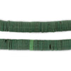 Green Vintage Prosser Button Beads (9mm, Long Strand)