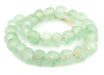 Jumbo Green Aqua Recycled Glass Beads (23mm) - The Bead Chest