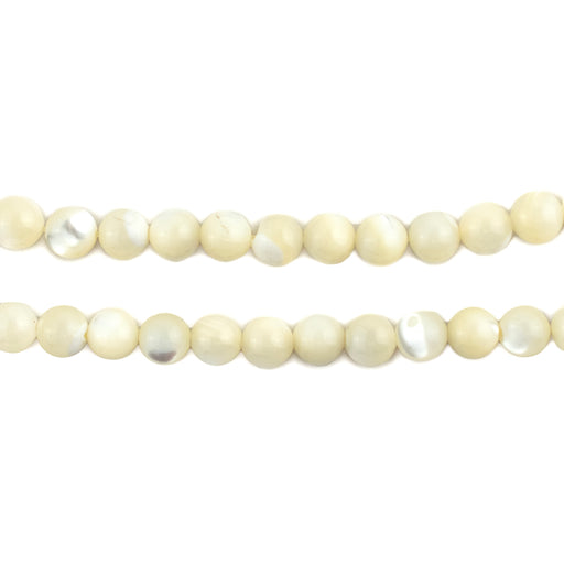 Round Mother of Pearl Beads (5mm) - The Bead Chest