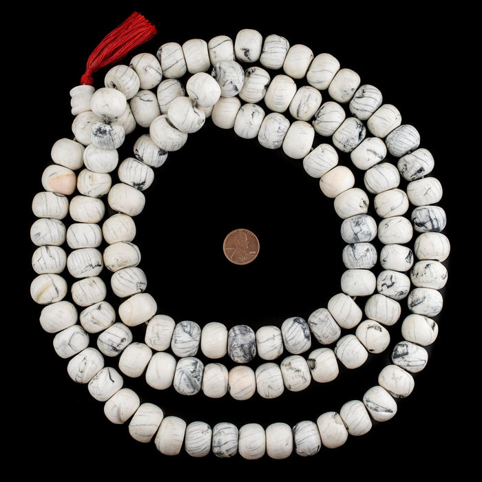 Naga Conch Shell Mala Beads (18-20mm) - The Bead Chest