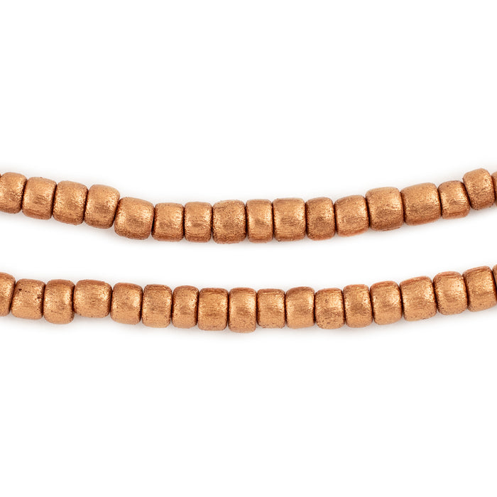Copper Nugget Natural Wood Beads (5mm) - The Bead Chest