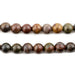 Dark Round Creek Jasper Beads (8mm, Large Hole) - The Bead Chest