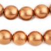 Copper Round Natural Wood Beads (18mm)